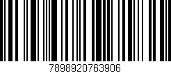 Código de barras (EAN, GTIN, SKU, ISBN): '7898920763906'