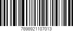 Código de barras (EAN, GTIN, SKU, ISBN): '7898921107013'