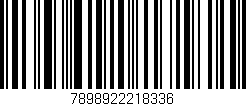 Código de barras (EAN, GTIN, SKU, ISBN): '7898922218336'