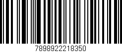 Código de barras (EAN, GTIN, SKU, ISBN): '7898922218350'