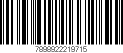 Código de barras (EAN, GTIN, SKU, ISBN): '7898922219715'