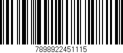 Código de barras (EAN, GTIN, SKU, ISBN): '7898922451115'
