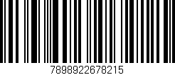 Código de barras (EAN, GTIN, SKU, ISBN): '7898922678215'
