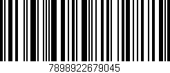 Código de barras (EAN, GTIN, SKU, ISBN): '7898922679045'