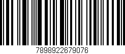 Código de barras (EAN, GTIN, SKU, ISBN): '7898922679076'