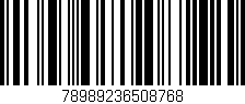 Código de barras (EAN, GTIN, SKU, ISBN): '78989236508768'