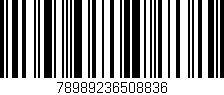 Código de barras (EAN, GTIN, SKU, ISBN): '78989236508836'