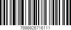 Código de barras (EAN, GTIN, SKU, ISBN): '7898926716111'