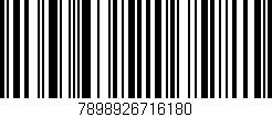 Código de barras (EAN, GTIN, SKU, ISBN): '7898926716180'