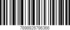 Código de barras (EAN, GTIN, SKU, ISBN): '7898926796366'