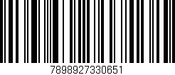 Código de barras (EAN, GTIN, SKU, ISBN): '7898927330651'