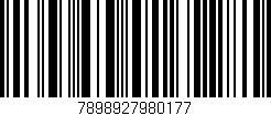 Código de barras (EAN, GTIN, SKU, ISBN): '7898927980177'