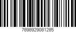 Código de barras (EAN, GTIN, SKU, ISBN): '7898929081285'