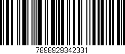 Código de barras (EAN, GTIN, SKU, ISBN): '7898929342331'