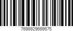 Código de barras (EAN, GTIN, SKU, ISBN): '7898929688675'
