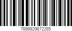 Código de barras (EAN, GTIN, SKU, ISBN): '7898929872265'