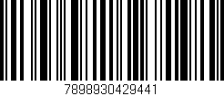 Código de barras (EAN, GTIN, SKU, ISBN): '7898930429441'