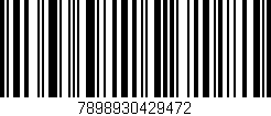 Código de barras (EAN, GTIN, SKU, ISBN): '7898930429472'