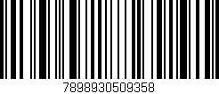 Código de barras (EAN, GTIN, SKU, ISBN): '7898930509358'