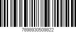 Código de barras (EAN, GTIN, SKU, ISBN): '7898930509822'