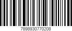 Código de barras (EAN, GTIN, SKU, ISBN): '7898930770208'