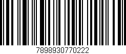 Código de barras (EAN, GTIN, SKU, ISBN): '7898930770222'