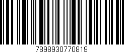 Código de barras (EAN, GTIN, SKU, ISBN): '7898930770819'