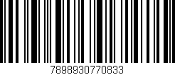 Código de barras (EAN, GTIN, SKU, ISBN): '7898930770833'