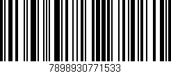 Código de barras (EAN, GTIN, SKU, ISBN): '7898930771533'