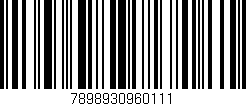 Código de barras (EAN, GTIN, SKU, ISBN): '7898930960111'
