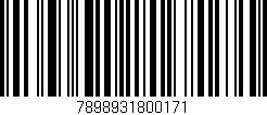 Código de barras (EAN, GTIN, SKU, ISBN): '7898931800171'