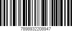 Código de barras (EAN, GTIN, SKU, ISBN): '7898932208947'