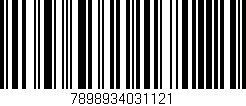 Código de barras (EAN, GTIN, SKU, ISBN): '7898934031121'