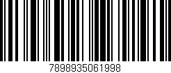 Código de barras (EAN, GTIN, SKU, ISBN): '7898935061998'