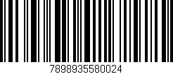 Código de barras (EAN, GTIN, SKU, ISBN): '7898935580024'