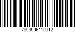 Código de barras (EAN, GTIN, SKU, ISBN): '7898936110312'