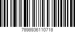 Código de barras (EAN, GTIN, SKU, ISBN): '7898936110718'