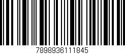 Código de barras (EAN, GTIN, SKU, ISBN): '7898936111845'