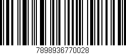 Código de barras (EAN, GTIN, SKU, ISBN): '7898936770028'