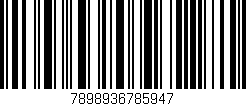 Código de barras (EAN, GTIN, SKU, ISBN): '7898936785947'