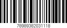 Código de barras (EAN, GTIN, SKU, ISBN): '78989382031118'