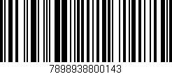 Código de barras (EAN, GTIN, SKU, ISBN): '7898938800143'