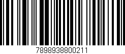 Código de barras (EAN, GTIN, SKU, ISBN): '7898938800211'
