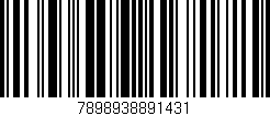Código de barras (EAN, GTIN, SKU, ISBN): '7898938891431'