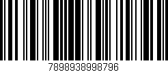 Código de barras (EAN, GTIN, SKU, ISBN): '7898938998796'