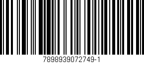 Código de barras (EAN, GTIN, SKU, ISBN): '7898939072749-1'