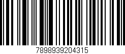 Código de barras (EAN, GTIN, SKU, ISBN): '7898939204315'