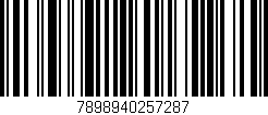 Código de barras (EAN, GTIN, SKU, ISBN): '7898940257287'