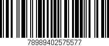 Código de barras (EAN, GTIN, SKU, ISBN): '78989402575577'