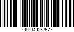 Código de barras (EAN, GTIN, SKU, ISBN): '7898940257577'